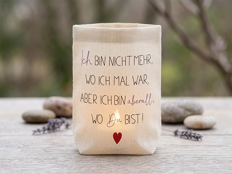 Preview: Wo Du bist Spruch - redwork Stickdatei